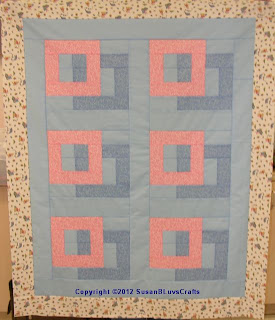 Squares Afloat quilt top - SusanB