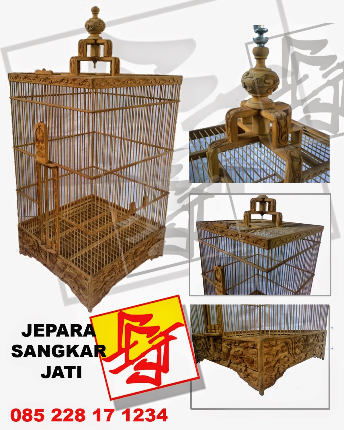 Jepara Sangkar  Jati SANGKAR  MINIMALIS  JATI UKIR BURUNG  