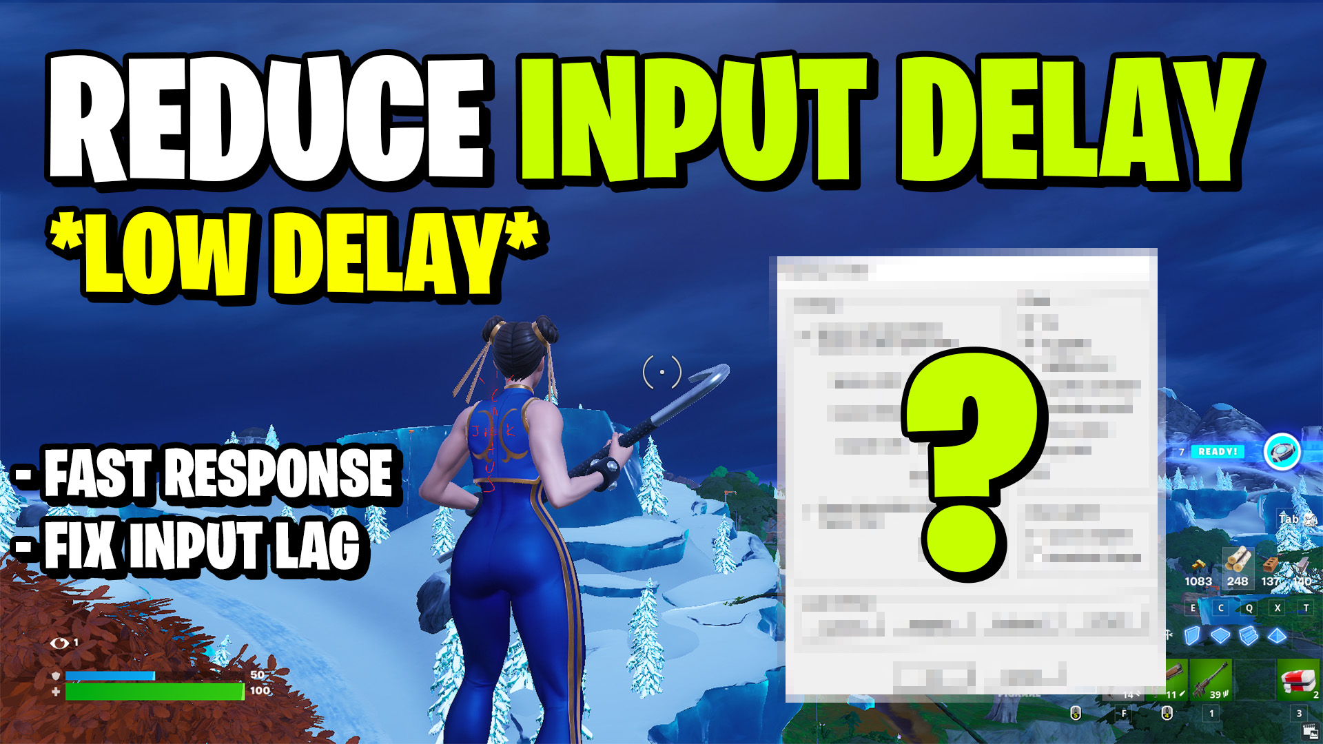 🔧How to Get 0 Input Delay in Chapter 4! 🔥 (Reduce Input Lag)