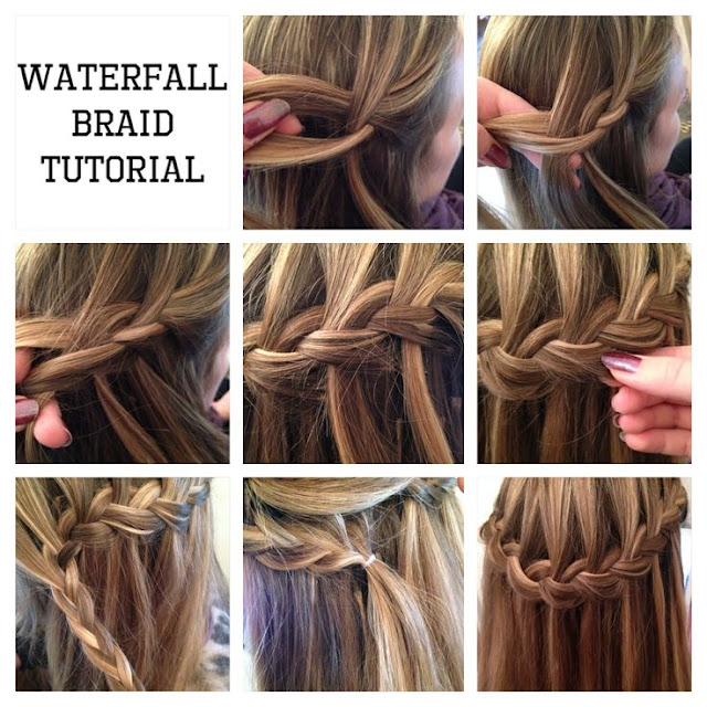 tutorial treccia a cascata waterfall braid tutorial hairstyle tendenze capelli acconciature capelli lunghi