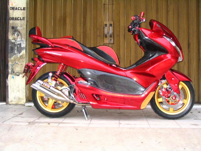  Modifikasi  JOK  MOTOR  Jok  Honda PCX model PCX My SIGNATURE 