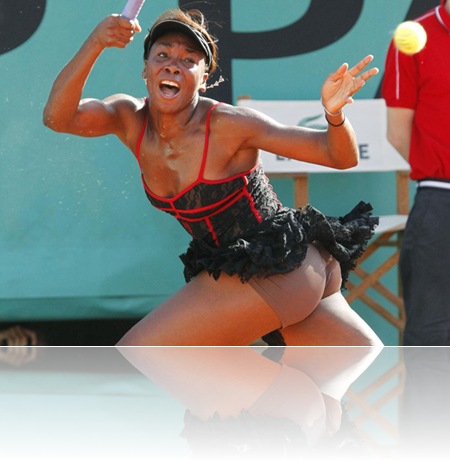 Venus Williams Modelo Roland Garros salto tenis