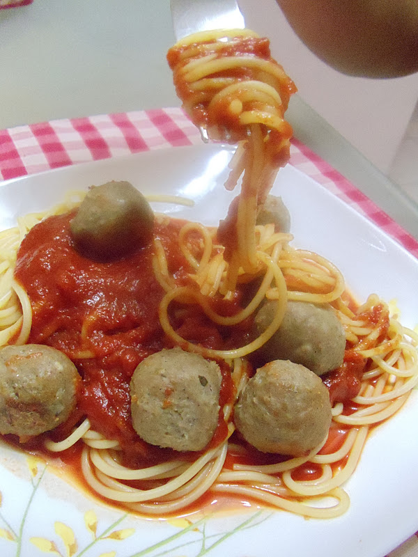 Life Is Colorful Step By Step Spaghetti With Meatballs Cuma