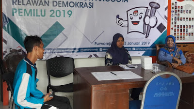 KPUD Purworejo Rekrut Relasi Pemilu 2019, 6 Peserta Dari Kecamatan Pituruh Ikut Seleksi