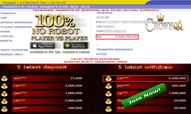 CrownQQ Agen DominoQQ BandarQ dan Domino99 Online Terbesar