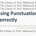 Using Punctuation Correctly. (