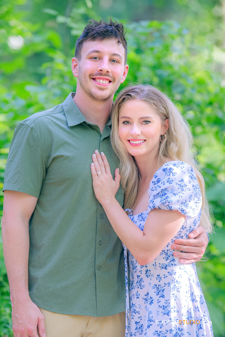 Surprise Wedding Proposal Photography at Nichols Arboretum Peony Garden by SudeepStudio.com Ann Arbor Wedding Photographer