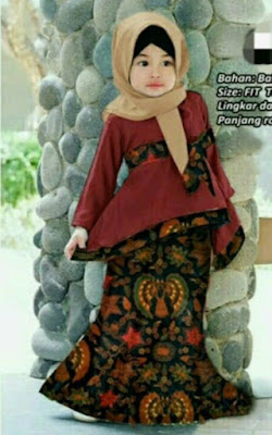 Model baju batik anak perempuan umur 10 tahun