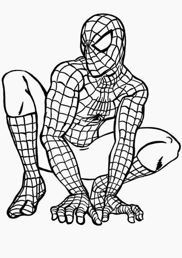Spiderman Coloring Sheets 9