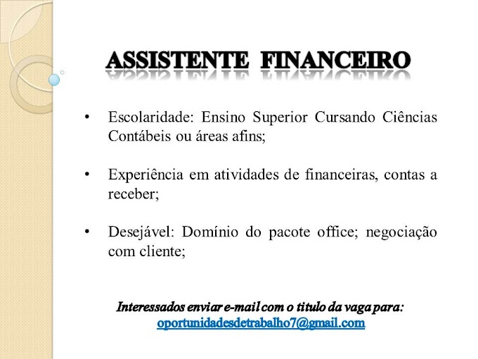 08)) PROMOTOR DE VENDAS/AUXILIAR DE ALMOXARIFADO/AUXILIAR DE COBRANÇA/ASSISTENTE FINANCEIRO/VENDEDOR EXTERNO.