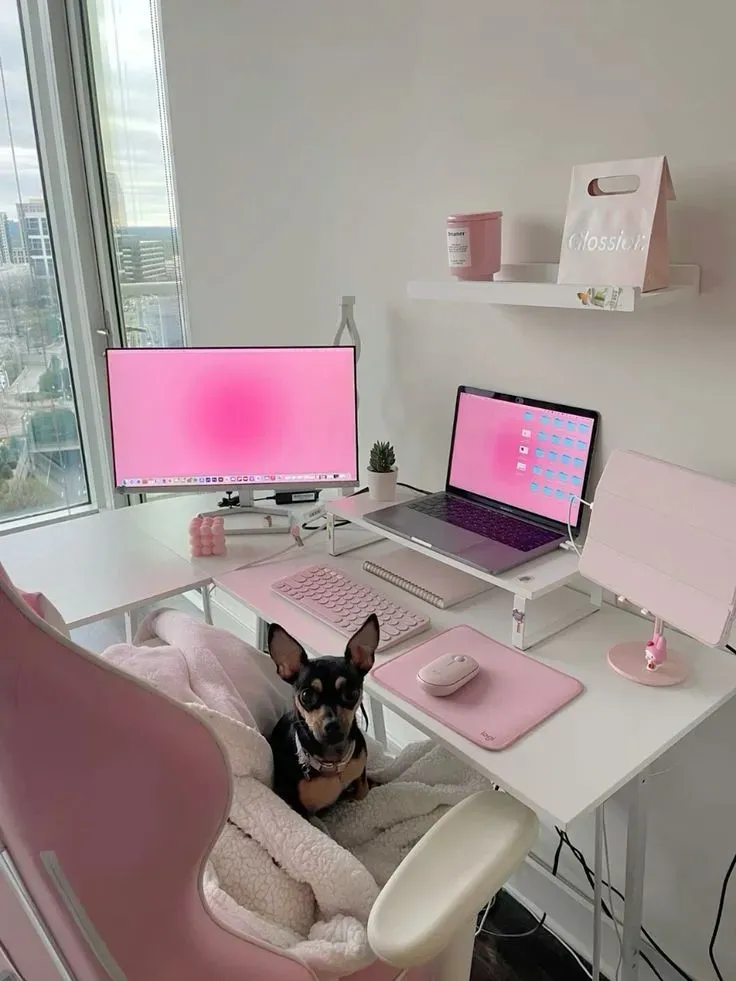Oficina en casa para chicas