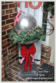 DIY Gazing Ball Christmas Ornament