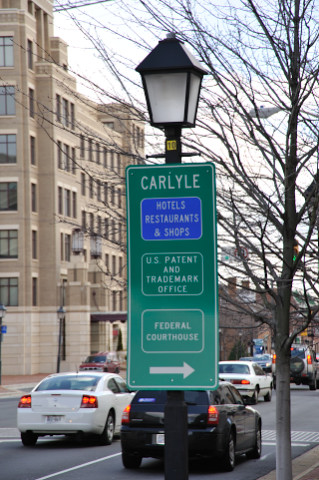 Carlyle district sign