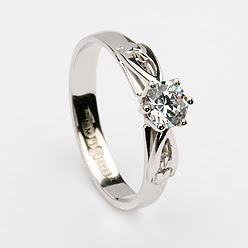 Celtic Diamond Engagement Ring