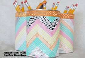 pen holder,Washi Tape crafts, ideas,projects