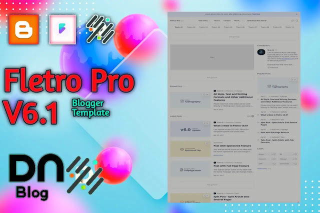 [ Download ] Fletro Pro V6.1 Blogger Template Free Download [ all version