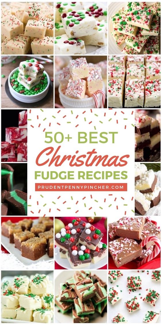 50 Best Christmas Fudge Recipes #Christmas #ChristmasDesserts #ChristmasTreats #ChristmasFood #ChristmasRecipes #ChristmasGifts #Desserts #Fudge