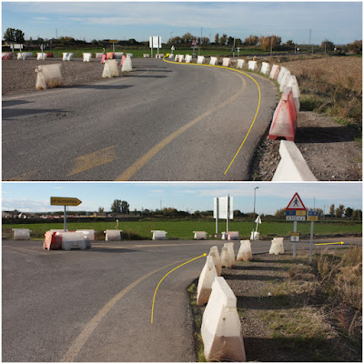 Camí de Sant Jaume de Compostela - Alagón a Cortes de Navarra, Carretera N-232 en direcció a Mallén i Cortes de Navarra