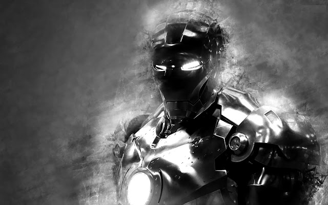 wallpaper iron man black