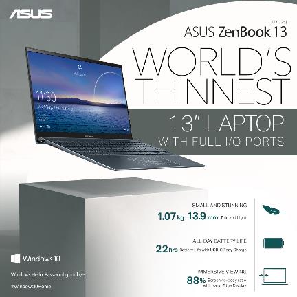 ASUS Philippines Redefines Ultra-thin Laptops with the All-New ZenBook 13 (UX325) and ZenBook 14 (UX425)