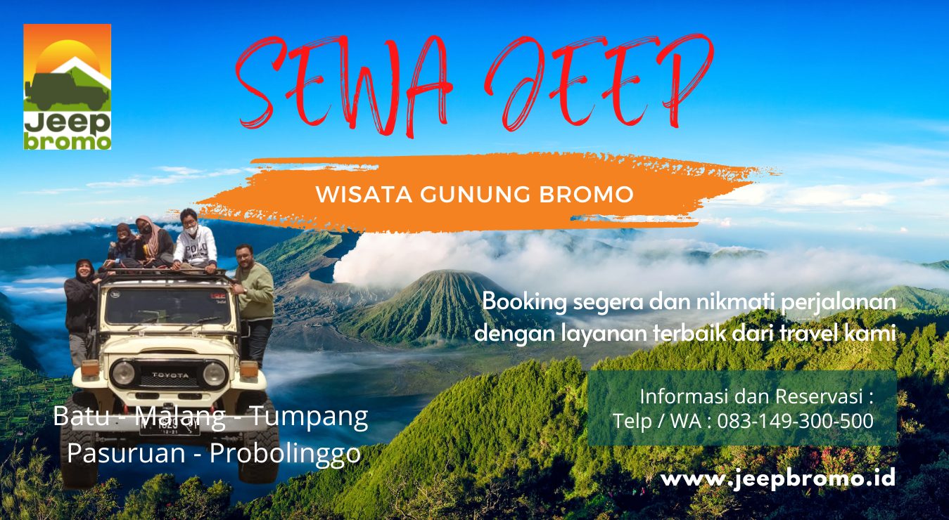 sewa jeep wisata gunung bromo dari batu, malang, tumpang, pasuruan dan probolinggo