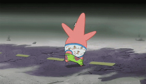 ... funny gif funny image funny pictures images patrick running picture