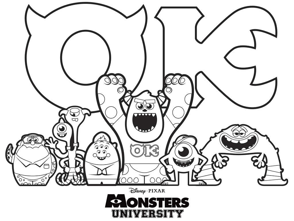 Free Monsters Inc Coloring Pages Printable For Kids