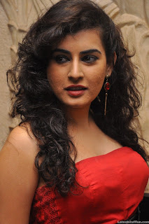 Archana Veda Hot Red Dress Photoshoot pics