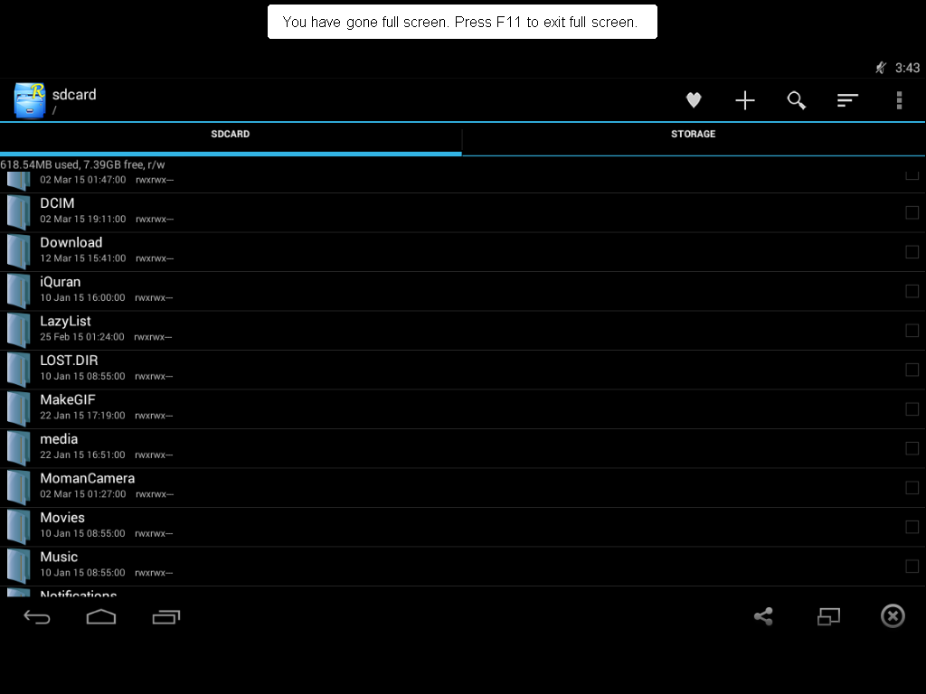 Screenshot Root Explorer V. 3.3.3