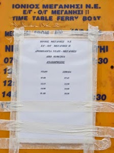 Revised Ferry Timetable