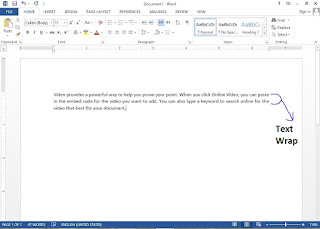 Text Wrap in MS Word