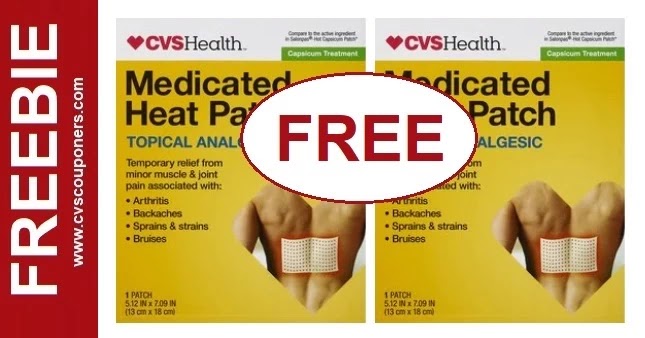FREE CVS Health Medicated Heat Patch 7/25-7/31