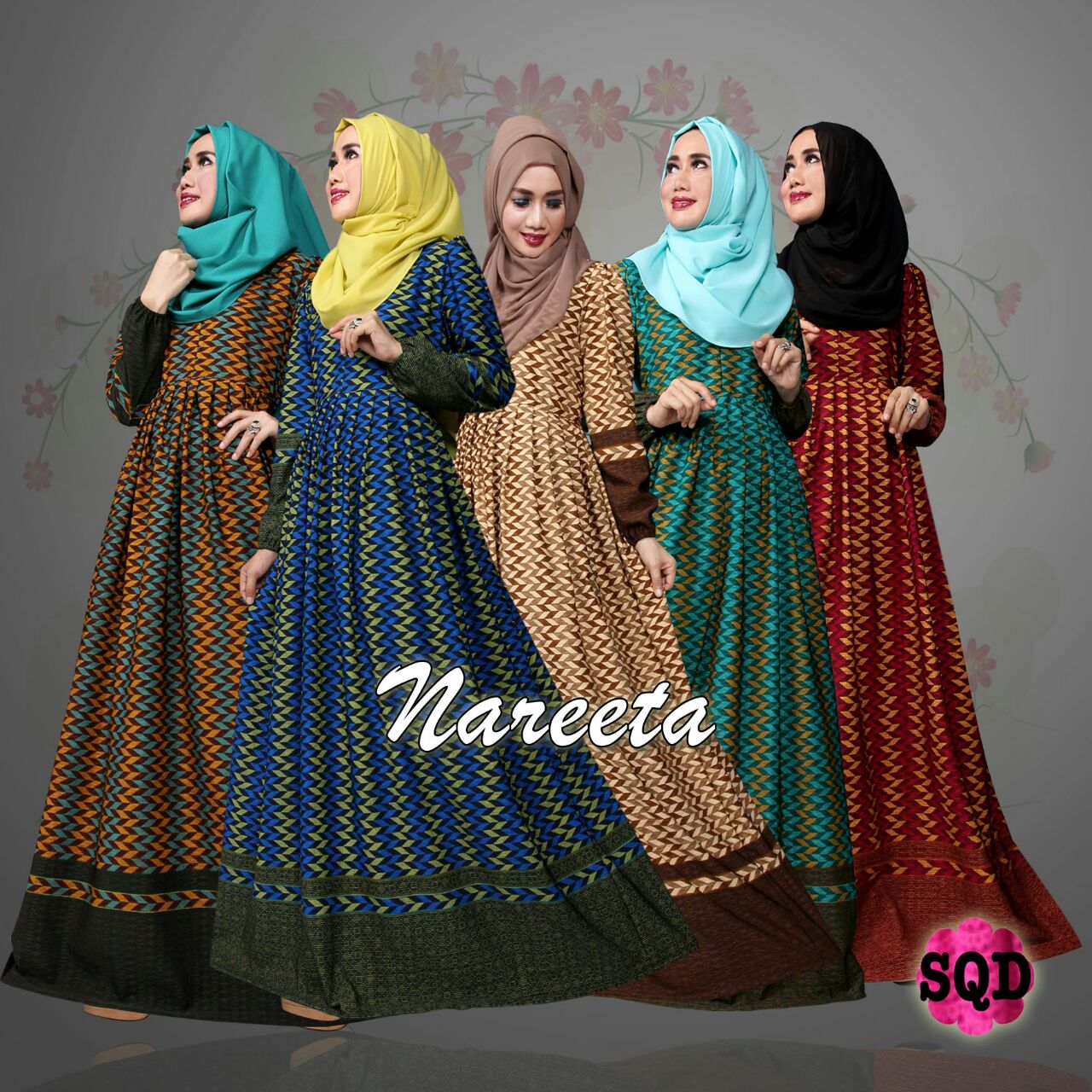 Jual 1 Set Baju Hijab - Nareeta Syarí By SQD