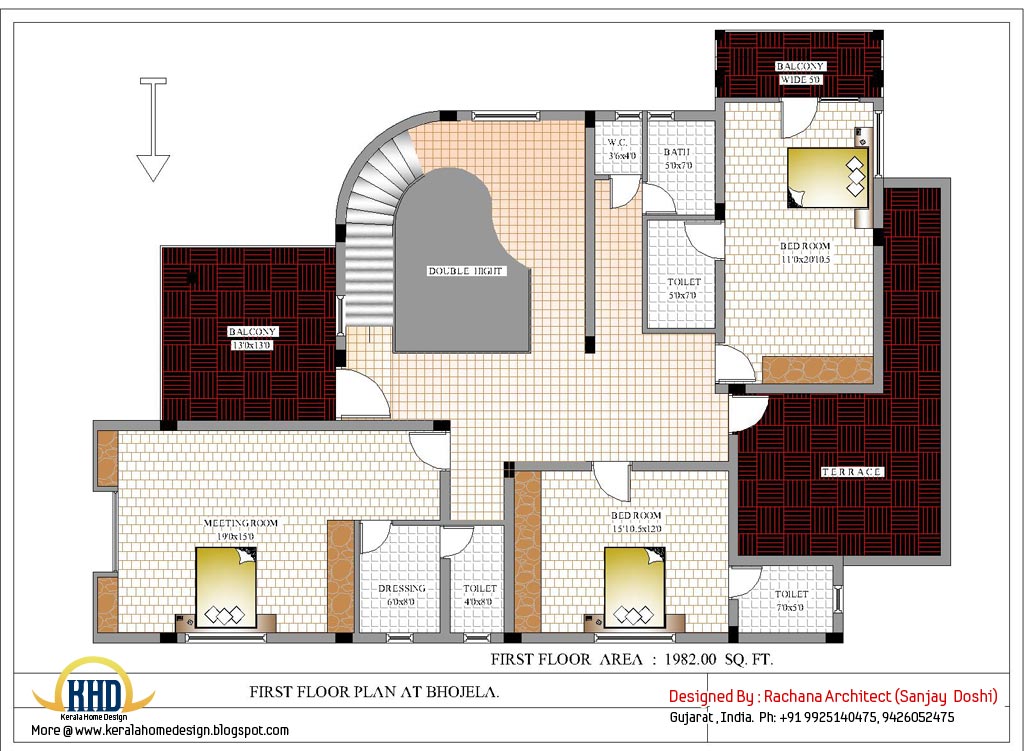 Luxury Indian home design with house plan - 4200 Sq.Ft.