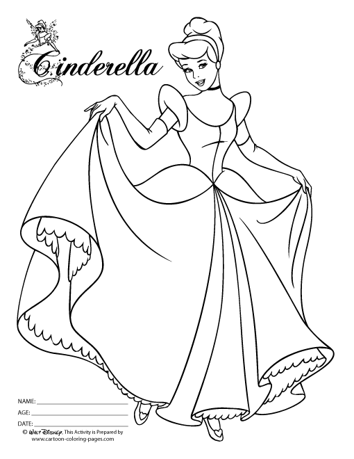 Spesial 41+ Gambar Mewarnai Cinderella