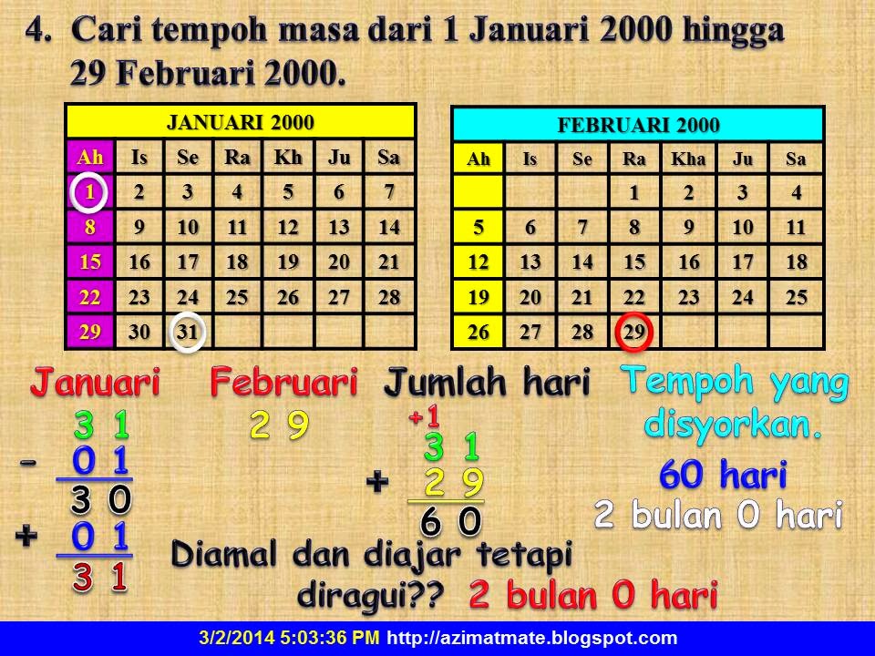 AZIMAT SEKOLAH RENDAH: MASA DAN WAKTU 7