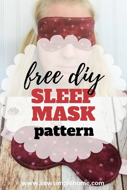 Create your own diy sleep mask with this simple tutorial and free pdf sewing pattern.