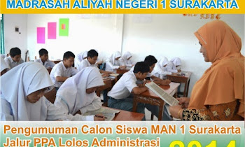 PENGUMUMAN  CALON SISWA  YANG LOLOS SELEKSI ADMINISTRASI