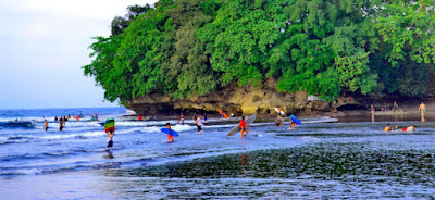 Tempat Wisata Pantai Batu Karas Ciamis Jawa Barat