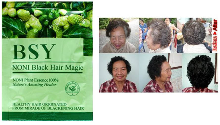 Sampo noni merawat rambut  produk BSY