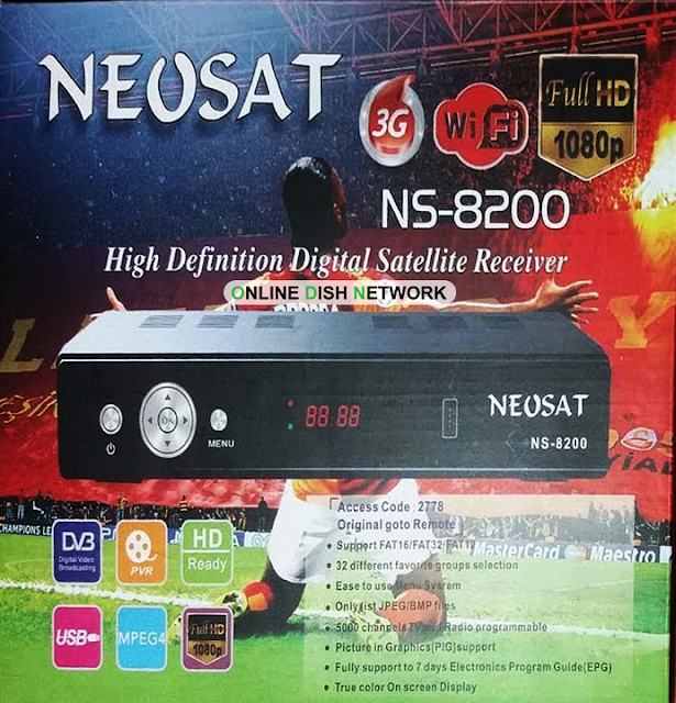 Neosat NS 8200 HD Receiver PowerVu Software 2019