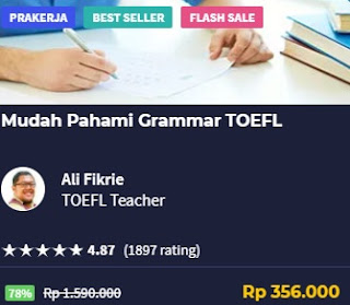 Belajar grammar toefl di skill academy