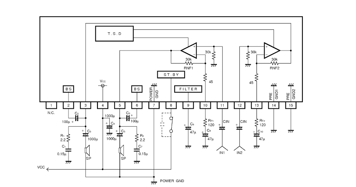 BA5417 STREREO POWER  AMPLIFIER CIRCUIT  KICKUCTUTORIAL 