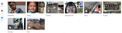 Daftar album yang dibuat oleh Google Photo