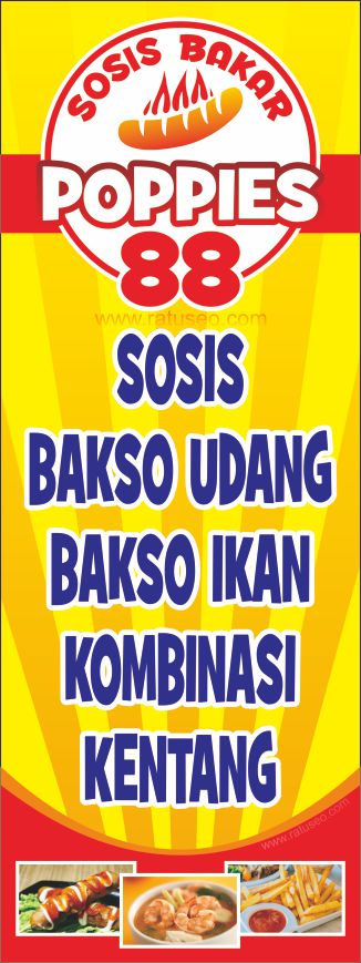 Spanduk X Banner Sosis Bakar