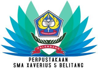 logo perpustakaan SMA Xaverius 5 Belitang