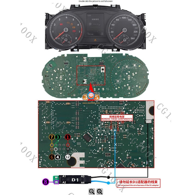 تصحیح مسافت پیموده شده CG100X VAG MQB RH850 6