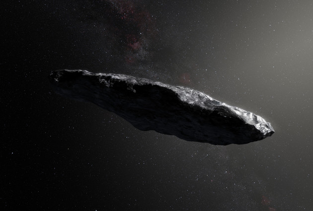 сигарообразный «Оумуамуа», который ученые заметили, пролетая через галактику в 2017 году