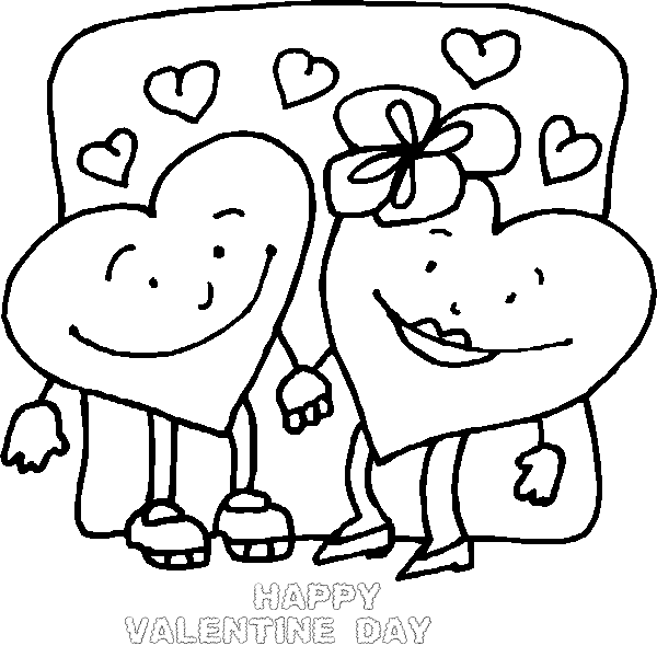 We have some more Valentine's Day printable coloring pages.