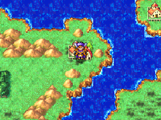 Alena's party enters Vrenor, a town in Dragon Quest IV.